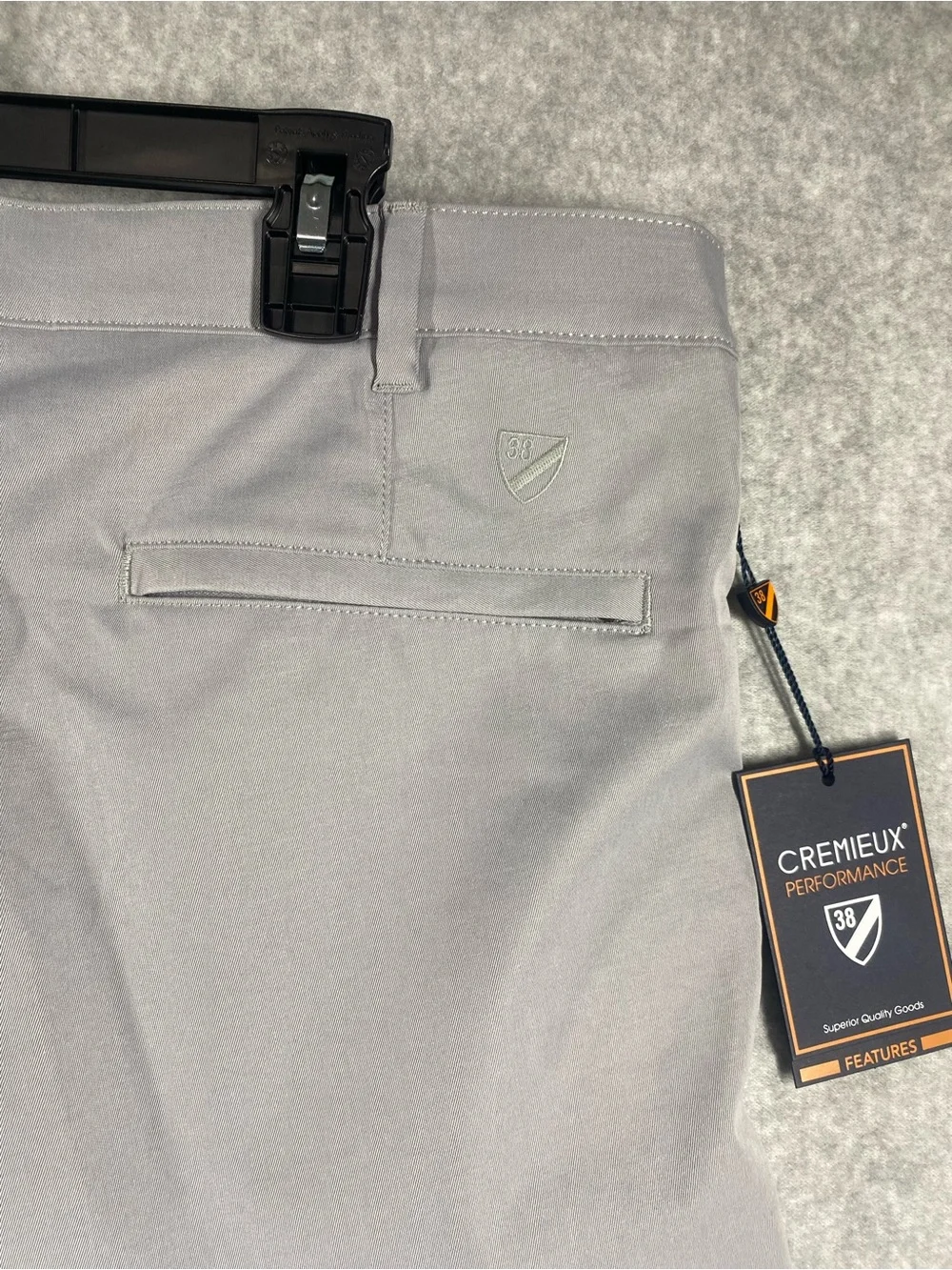 Daniel Cremieux Men's  Gray Performance Shorts size 35x9” stretch UPF 30 NWT